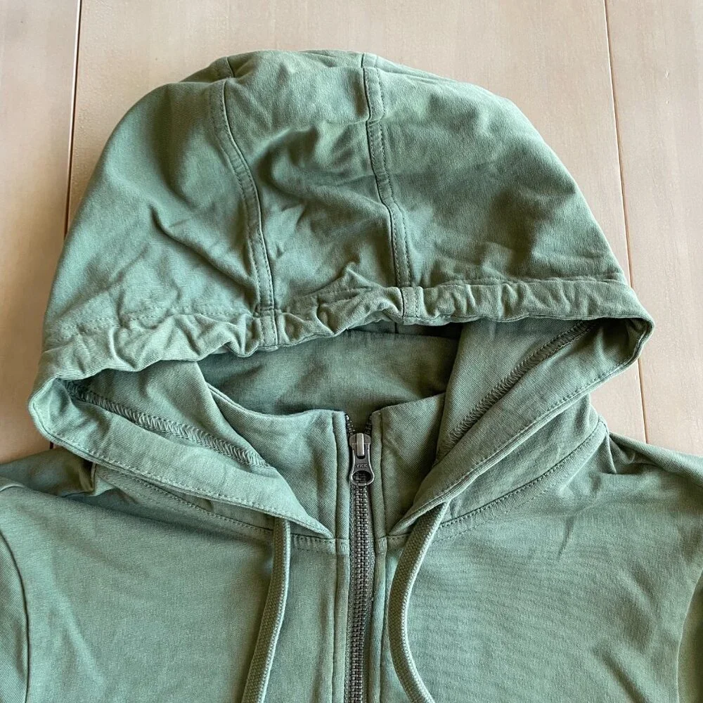 Pact Organic Cotton Women's Stretch French Terry Snug-Fit Zip Hoodie - Sz Medium
